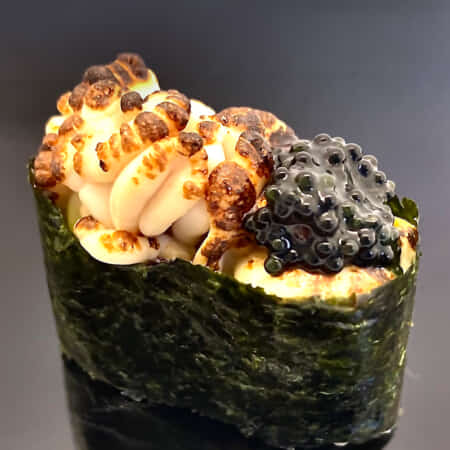 北海道【炙り白子キャビアぽん酢】｜小平市で鮨のテイクアウト・デリバリーなら鮨 比良乃